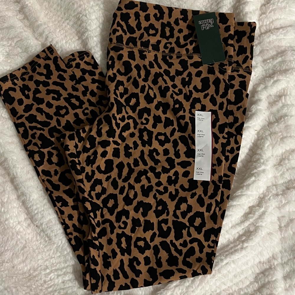 Womens XXL cheetah print leggings